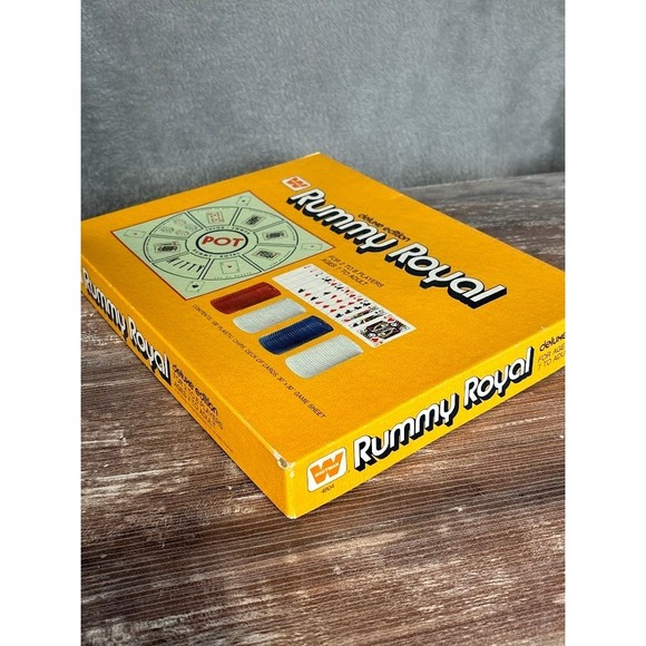 Whitman Rummy Royal Deluxe Edition Card Game Board Chips Ages 7 to Adult - Picture 7 of 9